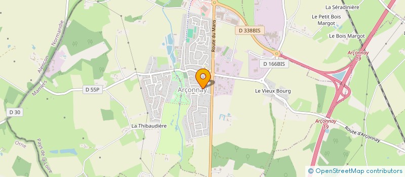 localisation de l'entreprise MADAME AURELIE LEPEINTEUR  ARCONNAY