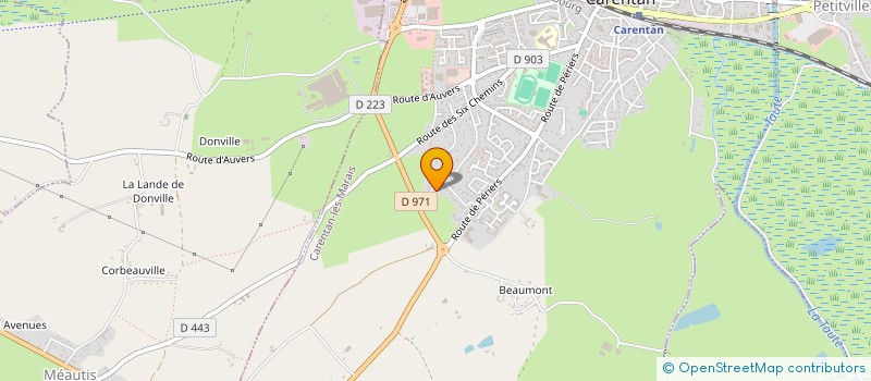 localisation de l'entreprise MADAME AURELIE LEPELTIER  CARENTAN-LES-MARAIS