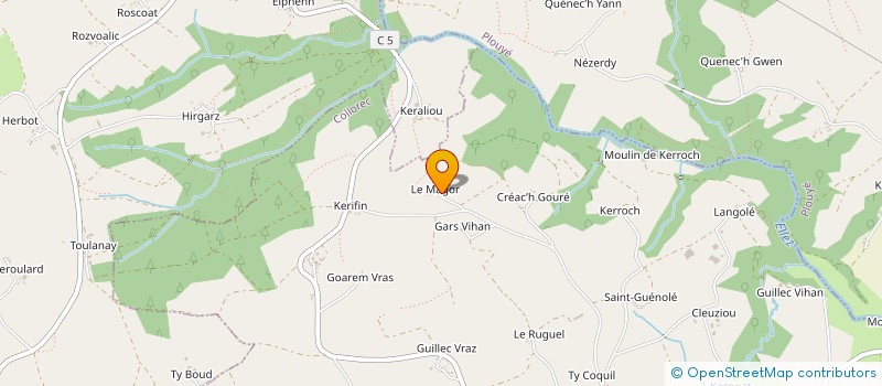 localisation de l'entreprise MADAME AURELIE LEPRETTE  COLLOREC