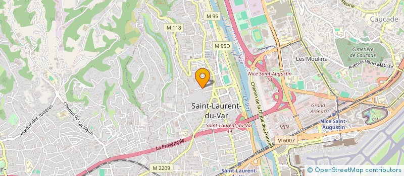 localisation de l'entreprise MADAME AURELIE LEPRI à SAINT-LAURENT-DU-VAR