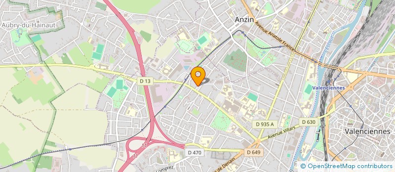localisation de l'entreprise MADAME AURELIE LEROY à VALENCIENNES