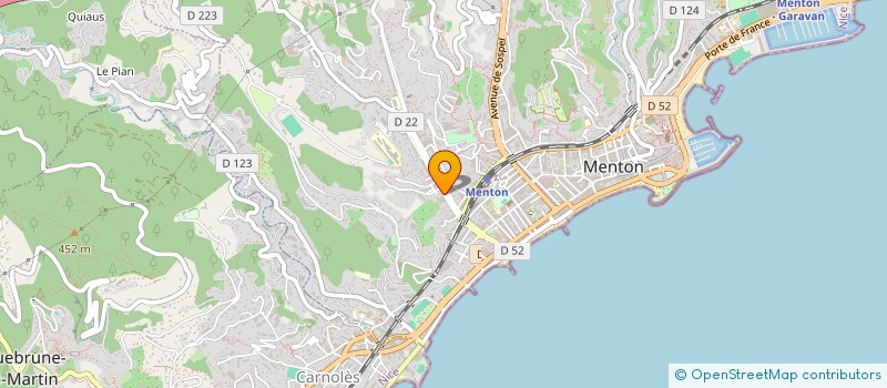 localisation de l'entreprise MADAME AURELIE LEROY à MENTON