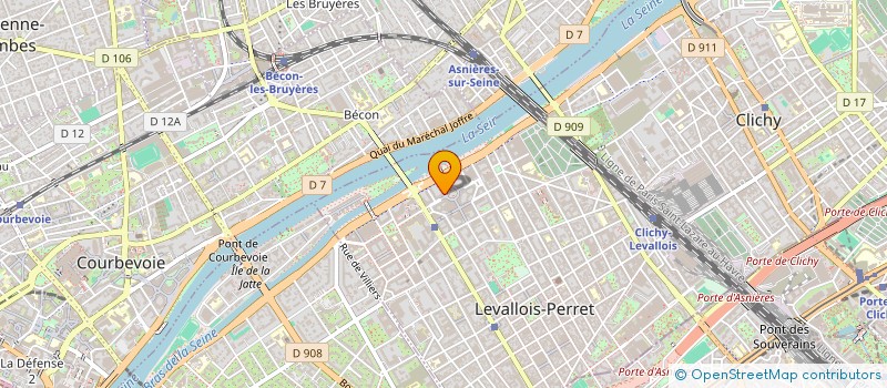 localisation de l'entreprise MADAME AURELIE LEROY à LEVALLOIS-PERRET