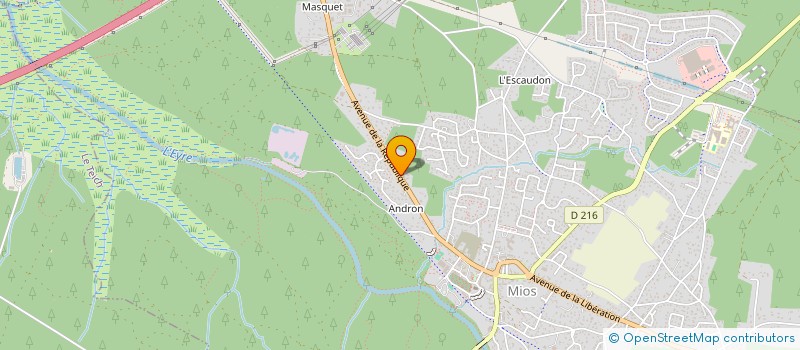 localisation de l'entreprise MADAME AURELIE LESBURGUERES  MIOS