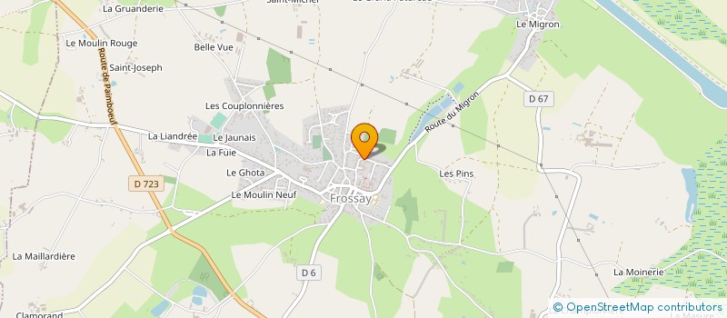 localisation de l'entreprise MADAME AURELIE LESKE  FROSSAY