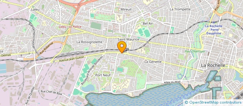 localisation de l'entreprise MADAME AURELIE LESTAGE  LA ROCHELLE