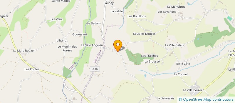 localisation de l'entreprise MADAME AURELIE LETANG à LE MENE