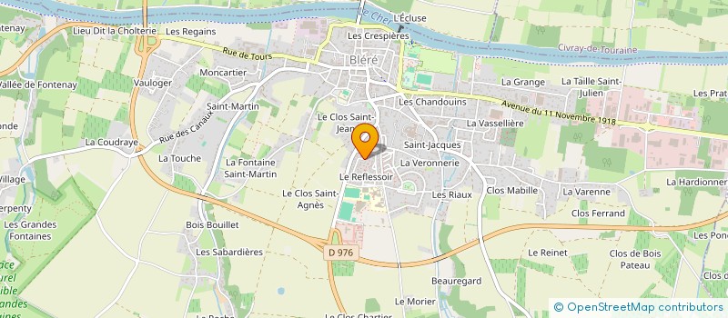 localisation de l'entreprise MADAME AURELIE LETANO  BLERE