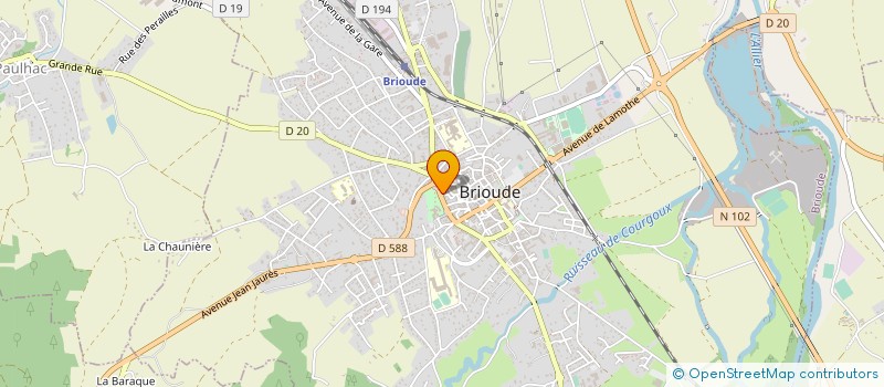 localisation de l'entreprise MADAME AURELIE LEYDIER  BRIOUDE