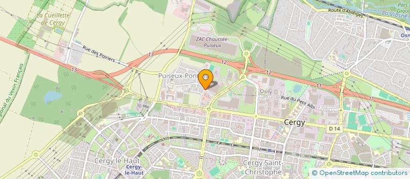 localisation de l'entreprise MADAME AURELIE LHOMME  CERGY