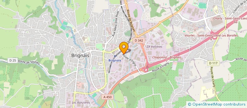localisation de l'entreprise MADAME AURELIE LOMBARD à BRIGNAIS