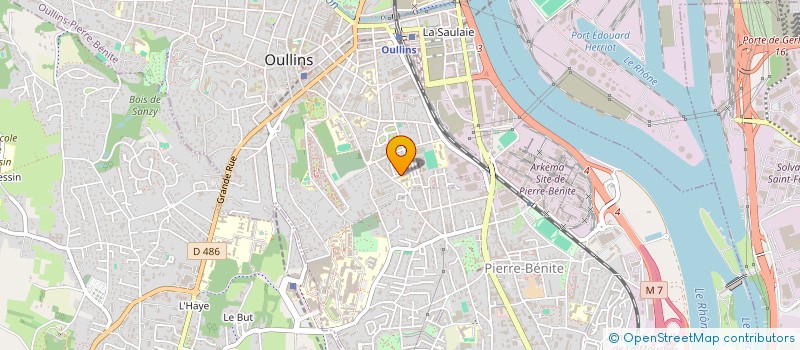 localisation de l'entreprise MADAME AURELIE LONGO  OULLINS-PIERRE-BENITE
