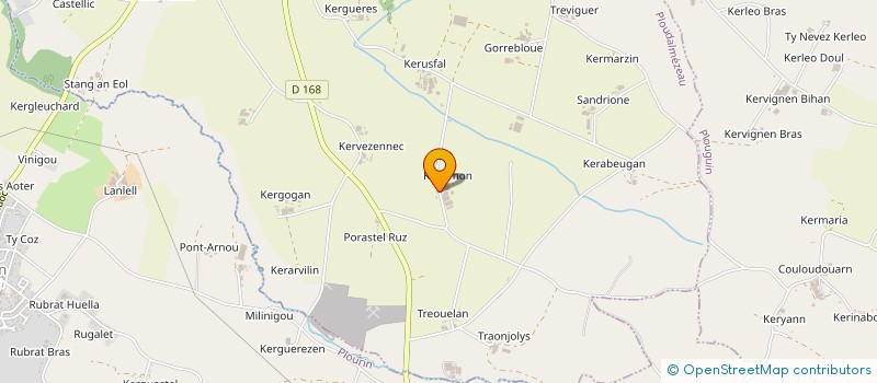 localisation de l'entreprise MADAME AURELIE LOPES MEIRINKO  PLOUDALMEZEAU