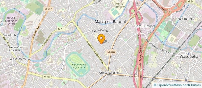 localisation de l'entreprise MADAME AURELIE LOUCHET à LA MADELEINE