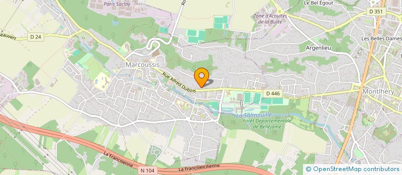 localisation de l'entreprise MADAME AURELIE LUBIN  MARCOUSSIS