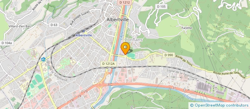 localisation de l'entreprise MADAME AURELIE LUCAS  ALBERTVILLE