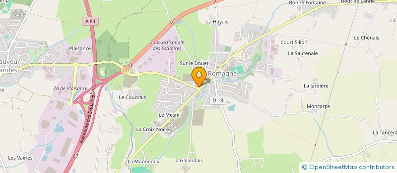 localisation de l'entreprise MADAME AURELIE LUCAS  ROMAGNE