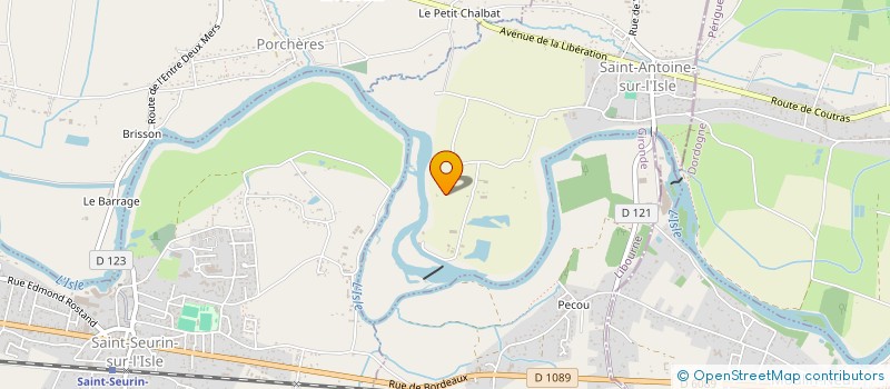 localisation de l'entreprise MADAME AURELIE LUCBERNET  SAINT-ANTOINE-SUR-L'ISLE