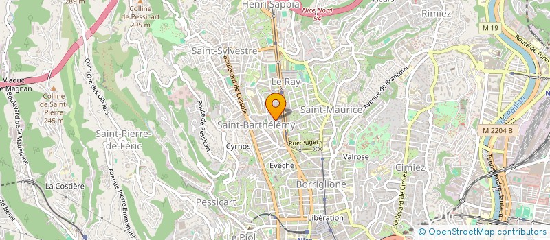 localisation de l'entreprise MADAME AURELIE MACOCCO-OLIVARI à NICE