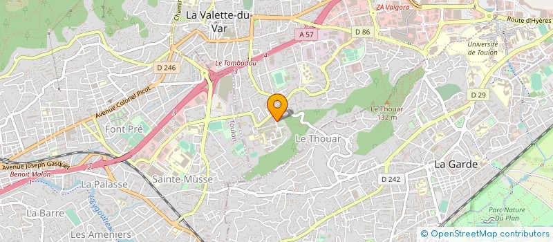 localisation de l'entreprise MADAME AURELIE MAGNONI à LA VALETTE-DU-VAR
