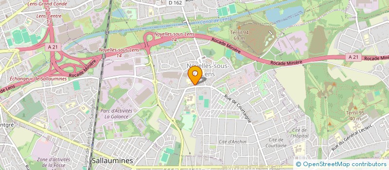 localisation de l'entreprise MADAME AURELIE MAHIEU  NOYELLES-SOUS-LENS