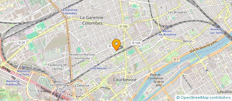 localisation de l'entreprise MADAME AURELIE MAILLARD à COURBEVOIE