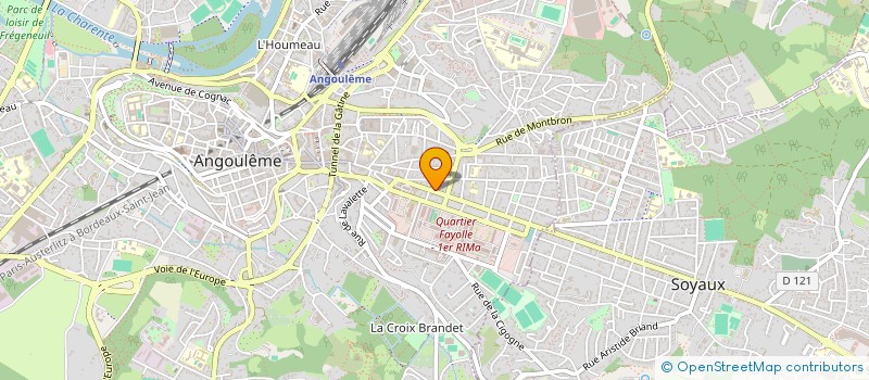 localisation de l'entreprise MADAME AURELIE MAILLOL à ANGOULEME