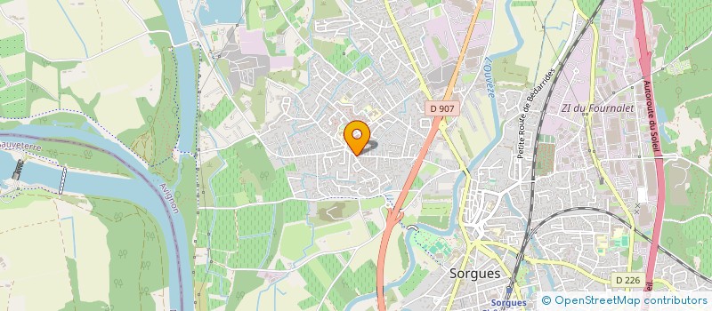 localisation de l'entreprise MADAME AURELIE MAILLOT  SORGUES