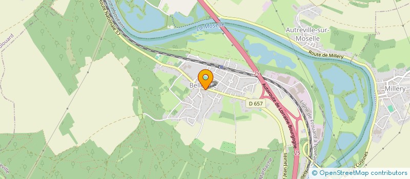 localisation de l'entreprise MADAME AURELIE MAIRE  BELLEVILLE