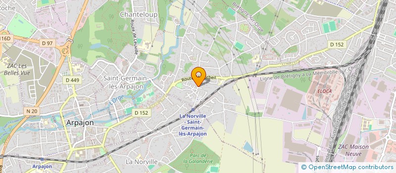 localisation de l'entreprise MADAME AURELIE MALINVAUD à SAINT-GERMAIN-LES-ARPAJON