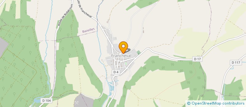 localisation de l'entreprise MADAME AURELIE MALTIN  FRANCHEVAL