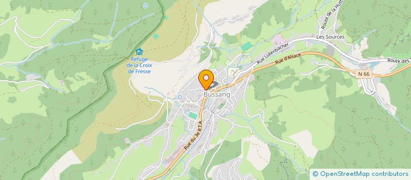 localisation de l'entreprise MADAME AURELIE MANGEL  BUSSANG