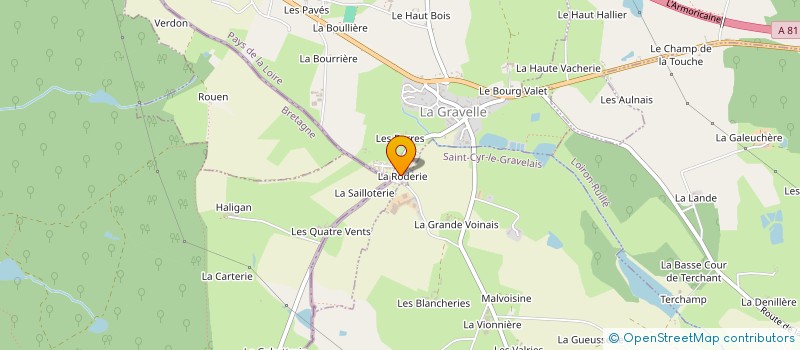 localisation de l'entreprise MADAME AURELIE MANOURY à LA GRAVELLE