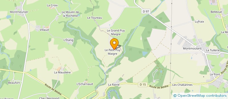 localisation de l'entreprise MADAME AURELIE MARCEAUX  MALLERET-BOUSSAC