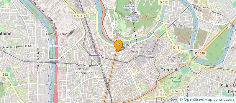 localisation de l'entreprise MADAME AURELIE MARCEL à GRENOBLE