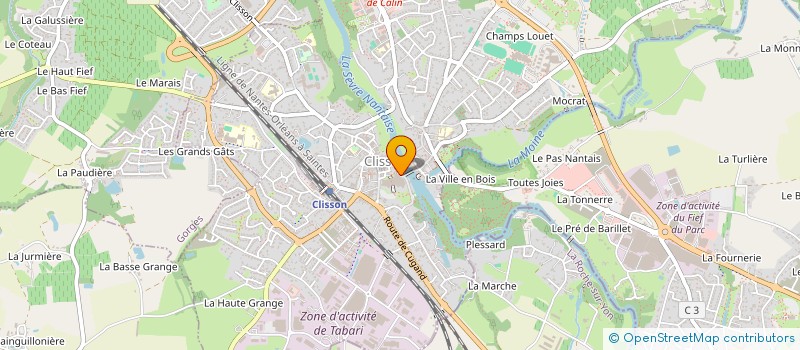 localisation de l'entreprise MADAME AURELIE MARCHAIS à CLISSON