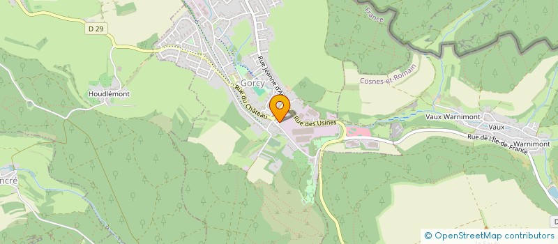 localisation de l'entreprise MADAME AURELIE MARCHAL  GORCY