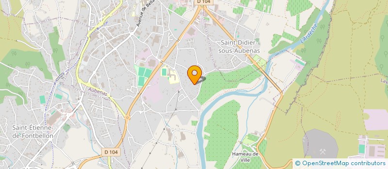 localisation de l'entreprise MADAME AURELIE MARCON  AUBENAS