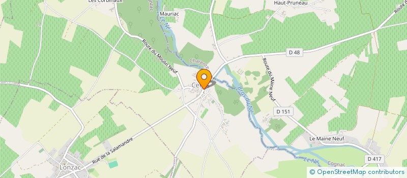 localisation de l'entreprise MADAME AURELIE MARFILLE  CELLES