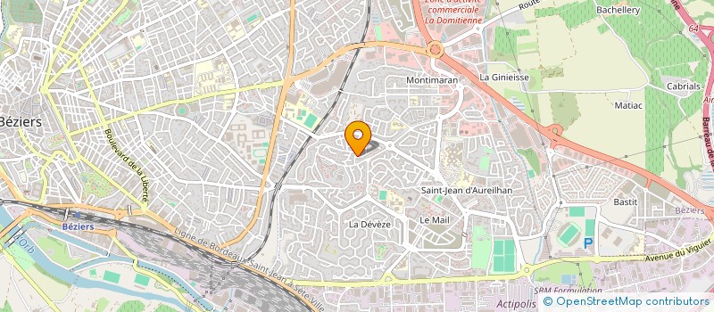 localisation de l'entreprise MADAME AURELIE MARIE  BEZIERS