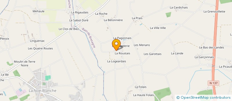 localisation de l'entreprise MADAME AURELIE MARIE ODILE CHEVALIER  BAIN-DE-BRETAGNE