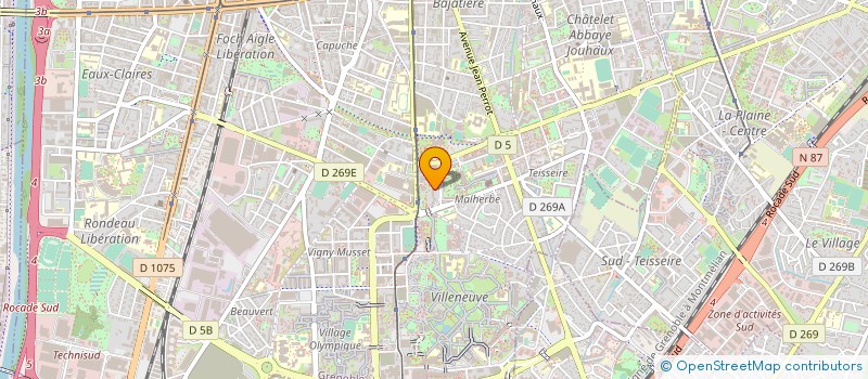 localisation de l'entreprise MADAME AURELIE MARIN à GRENOBLE