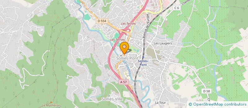 localisation de l'entreprise MADAME AURELIE MAROT  SOLLIES-PONT