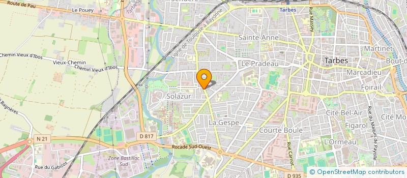 localisation de l'entreprise MADAME AURELIE MARQUET  TARBES