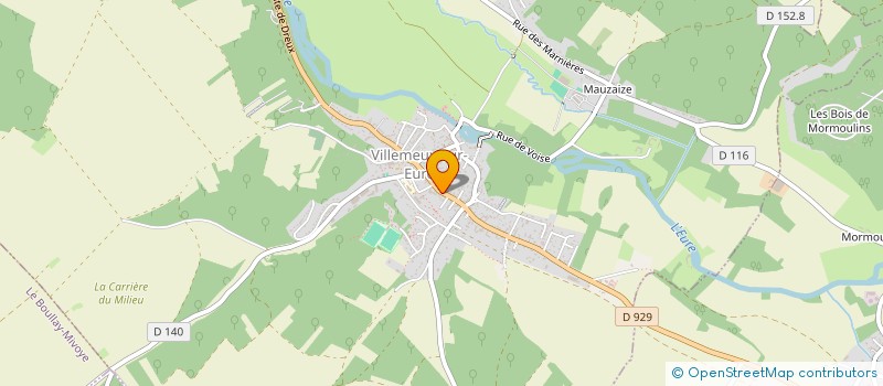 localisation de l'entreprise MADAME AURELIE MARTEAU à VILLEMEUX-SUR-EURE