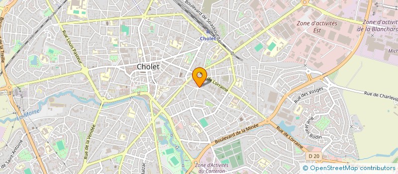 localisation de l'entreprise MADAME AURELIE MARTEL à CHOLET