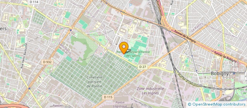 localisation de l'entreprise MADAME AURELIE MARTIN  BONDY