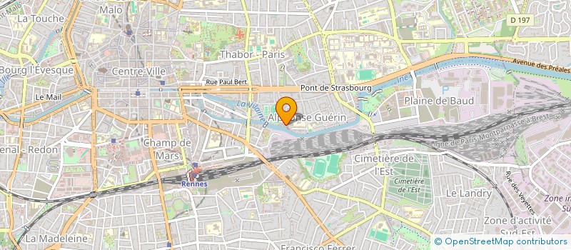 localisation de l'entreprise MADAME AURELIE MARTIN  RENNES