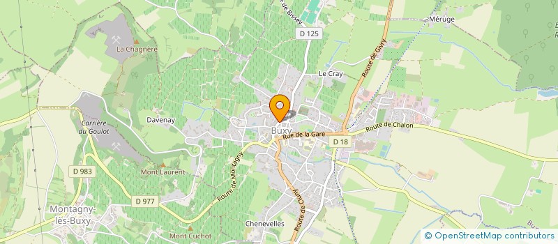 localisation de l'entreprise MADAME AURELIE MARTIN  BUXY