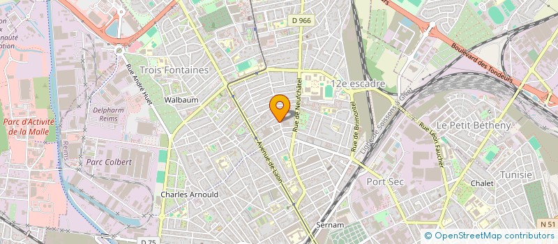 localisation de l'entreprise MADAME AURELIE MARTIN  REIMS